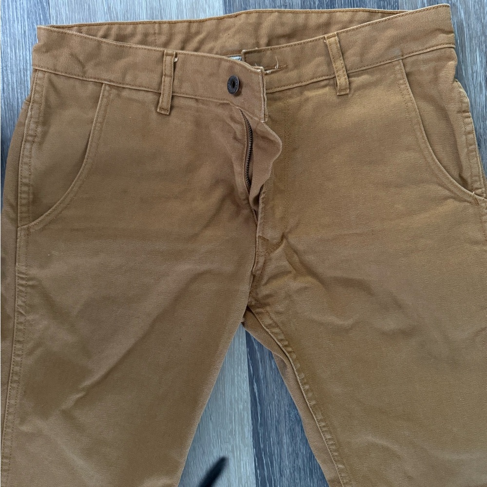 Railcar Fine Goods Duck Canvas Flight Trousers Khaki